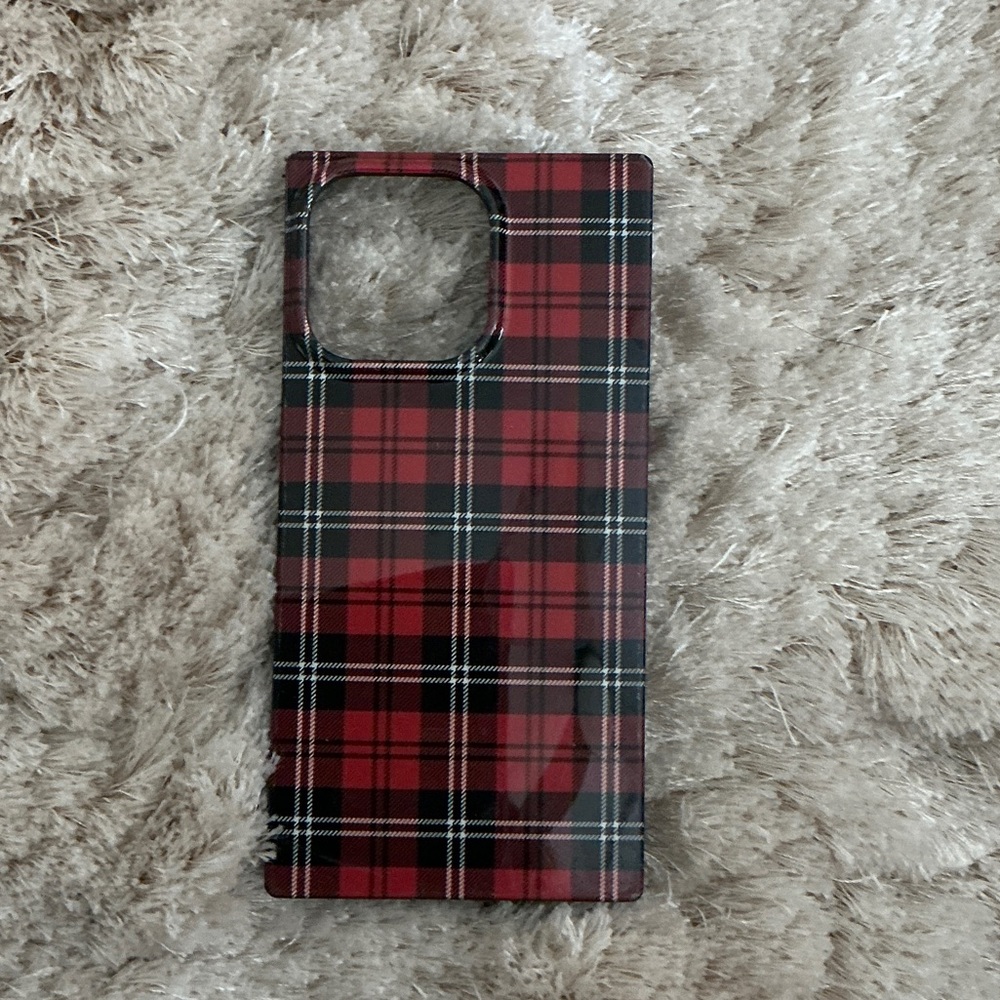 Flaunt Red Plaid Protective Phone Case